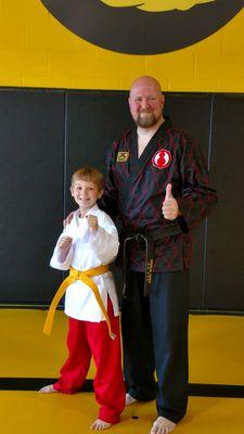 Master Ron and my son Connor.