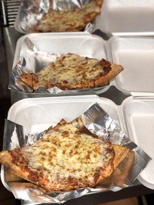 Fresh JUMBO Slices of Pizza COOKED FRESH PER ORDER IN LESS THAN 6 minutes only $3.99