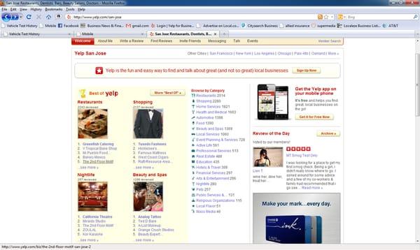 MT Smog is on front page of Yelp!