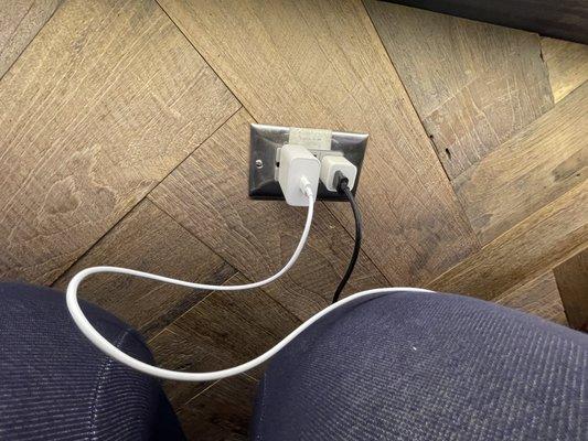 Yes, you can charge your devices at the bar too!