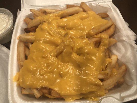 Cheese fries (large)