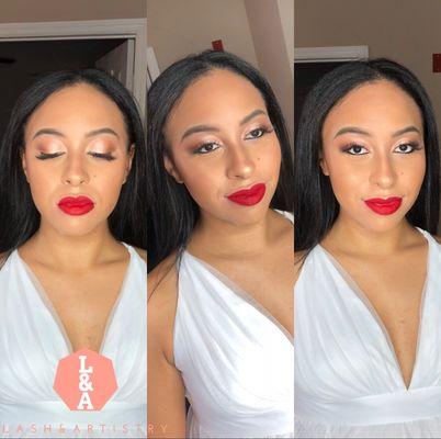 Full Glam
 Makeup Application