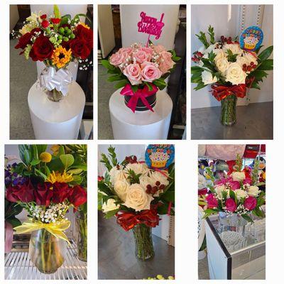 Fresh flowers arrangements