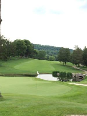 View of #9 from behind the green