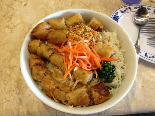 Egg roll noodle bowl