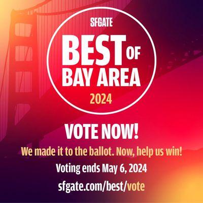 Thank you so much! We're thrilled and grateful to be on the list for Best Mattress Store in the Bay Area. Now, vote to help us win!