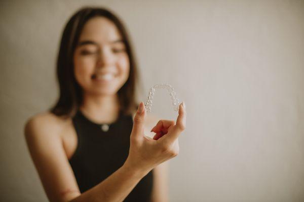 We offer clear aligner orthodontics!