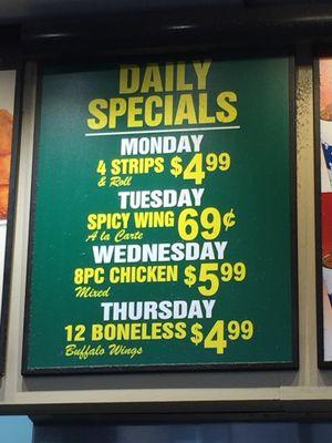 Daily Specials