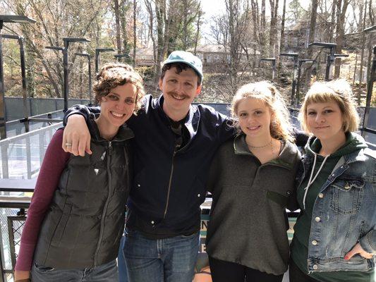 Our happy crew at The Peachtree Paddle Tournament at Bitsy Grant