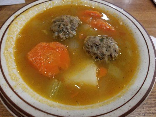 Cup of albondigas