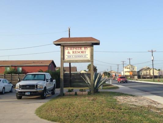 Sign at entrance