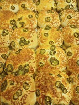 Jalapeno cheese buns