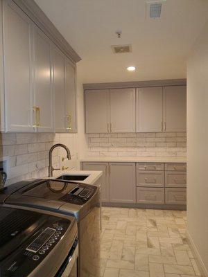 Laundry room remodeled.