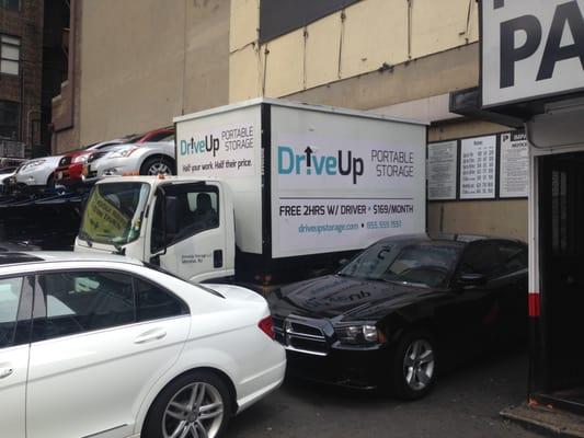 One of our trucks parked near Times Square...