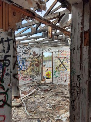 demolition on Indian Reservation