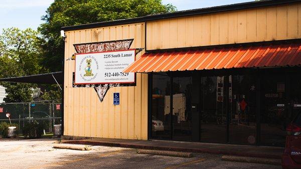 The Southpaws location. What was once an auto zone was completely revamped to meet the needs of a safe, happy, and healthy Austin daycare