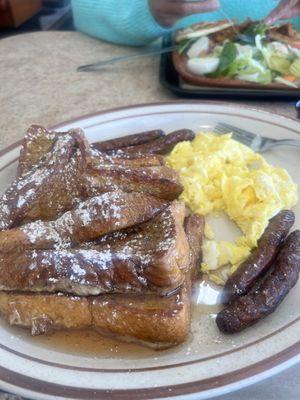 French Toast Bacon and Eggs