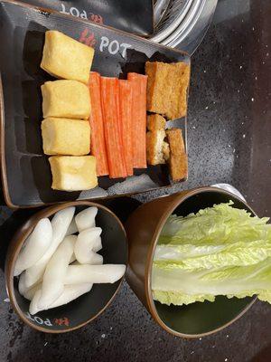 Hot pot ingredients