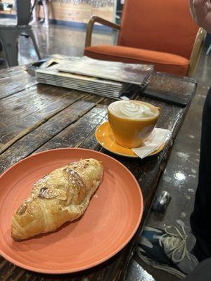 almond croissant (my favorite) and hot mocha