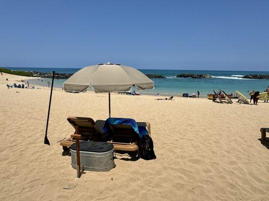 Inclusive package included paddle board and cooler.  It was awesome!