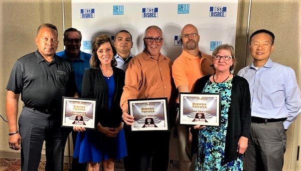 Team Sierra @ 2019 Best of Sierra Vista awards!