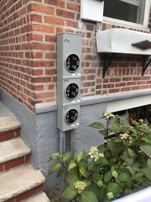 New Con Edison Meter Relocate to The Front of The House