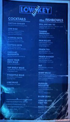 Drink Menu