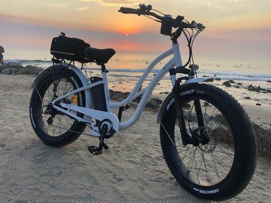 Rent or buy your Fat Tire electric cruiser here!!