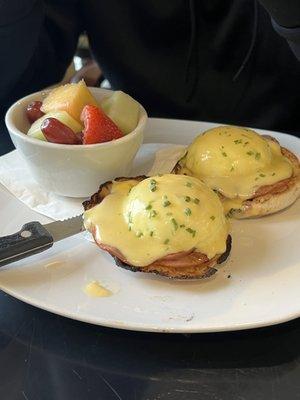 Classic eggs Benedict, eggs were REALLY good.