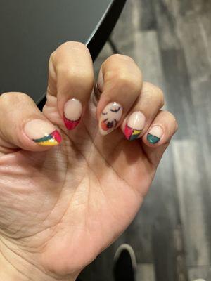 Halloween nails-other hand