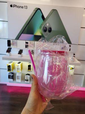 Free tumbler on T mobile app Tuesday