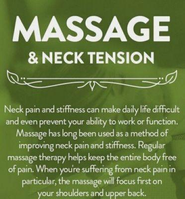 Massage benefits