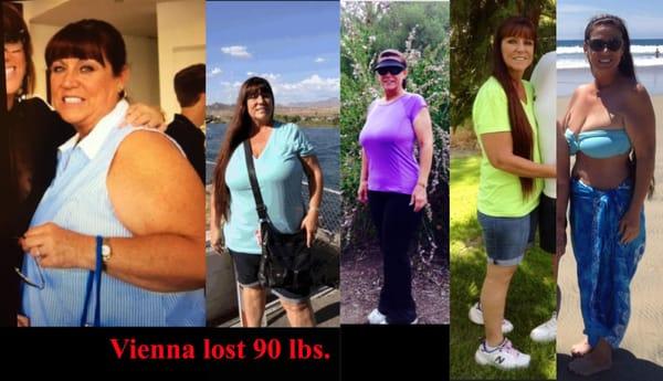 Vienna lost 90 lbs