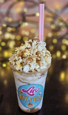 Salted Caramel Popcorn Milkshake