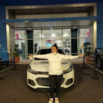 Congratulations to Ms. Crowe on her 2020 Chevrolet Trax. Thank you for your business.