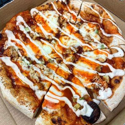 Buffalo chicken pizza