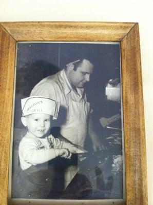 "Chip" George Shelton III with his dad.