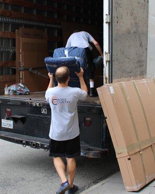 Loading by Cross Country Movers.