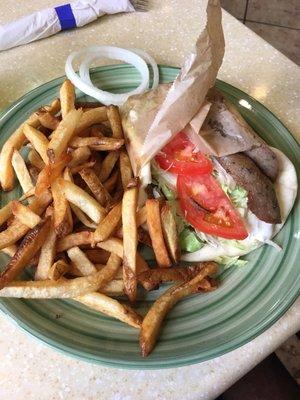 The beef and lamb gyro