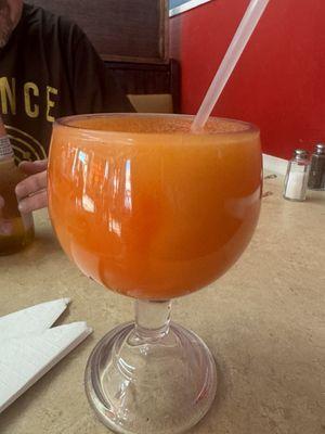 Frozen peach margarita