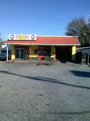 This is Reed Tire Inc. Best little used tire shop in town.