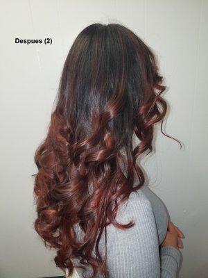 red ombre