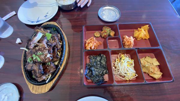 Galbi & side dishes