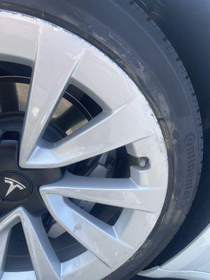 Damaged rim