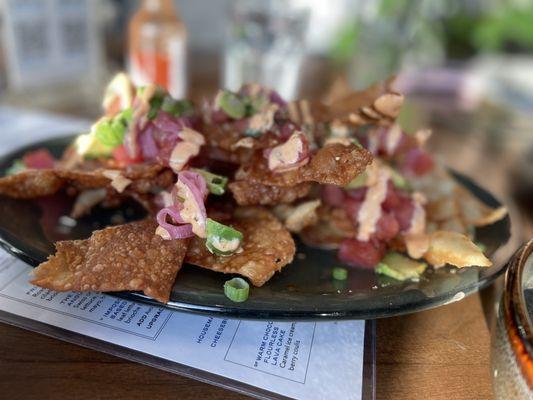 Ahi Poke Nachos