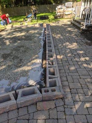 Raised patio