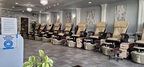 New Chairs! Remodeled Nail Spa!