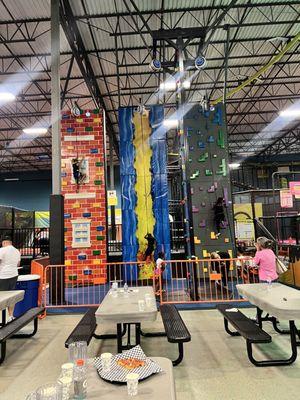 Rock climbing walls