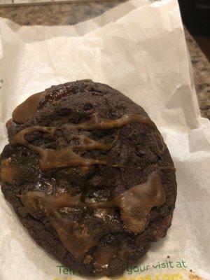 Caramel brownie cookie