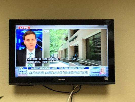 Fox News Blaring in the waiting room